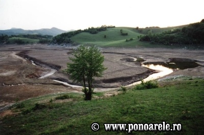 Lacul Zăton cu apă puţină